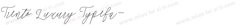 Trento Luxury Typefa字体转换
